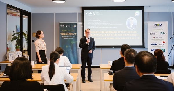 Gần 100 thành viên HĐQT dự một sự kiện do AI làm MC: Giám đốc Intel Việt Nam khuyến khích "hợp lực với AI", Chủ tịch TTC AgriS lo ngại rủi ro dữ liệu 1 Gần 100 thành viên HĐQT dự một sự kiện do AI làm MC: Giám đốc Intel Việt Nam khuyến khích “hợp lực với AI”, Chủ tịch TTC AgriS lo ngại rủi ro dữ liệu