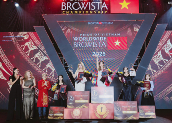 Giải Thưởng Danh Giá Quán Quân Phun Môi Browista Việt Nam 2025 Xướng Tên Ái Lê Tại Sự Kiện Browista Vietnam & Lash Championship