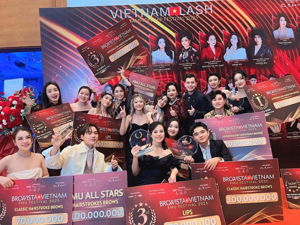 giai thuong danh gia quan quan phun moi browista viet nam 2025 xuong ten ai le tai su kien browista vietnam lash championship 4
