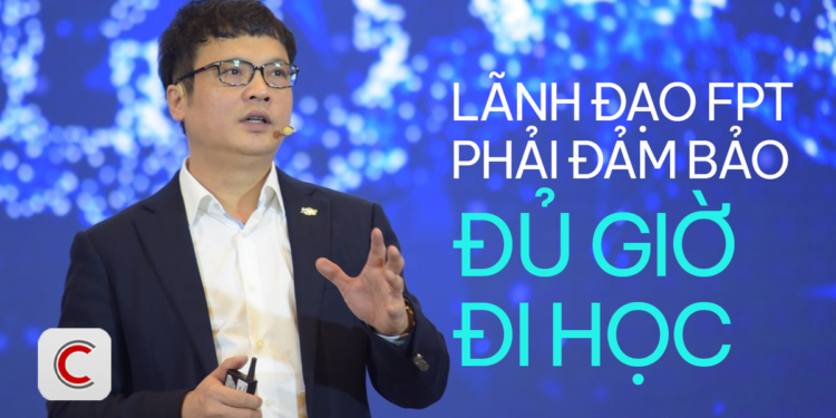Tổng Giám đốc FPT: Anh Trương Gia Bình một năm có 90 tiếng lên lớp, tôi cũng có 75 tiếng, nếu không đủ sẽ bị giảm 1/4 lương tháng 13
